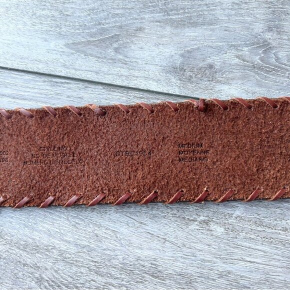 Liz Claiborne Wide Braided Leather Belt - Picture 10 of 14